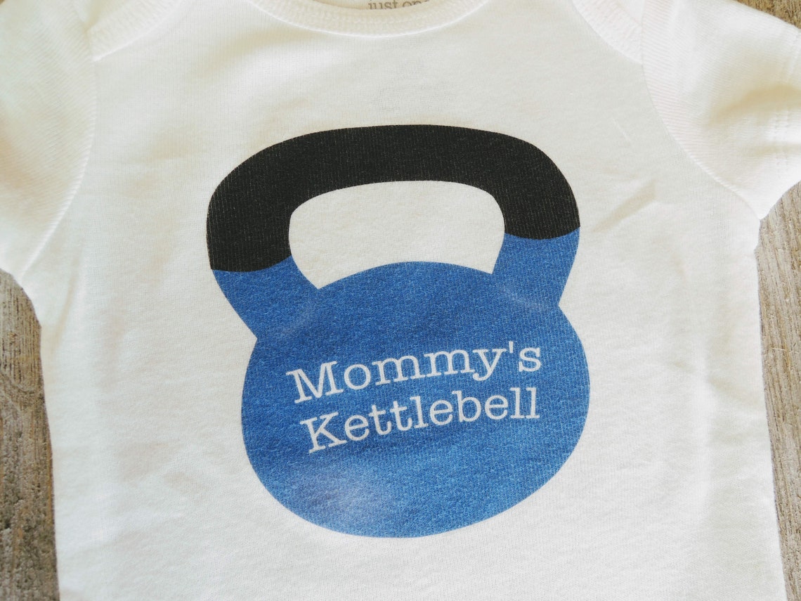 Mommy's Kettlebell onesie crossfit baby shirt crossfit Etsy