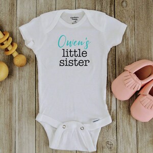 Custom Name Onesie, Sibling Onesie,  Newborn coming home outfit, cute baby Onesie, Personalized Onesie, Sibling name onesie