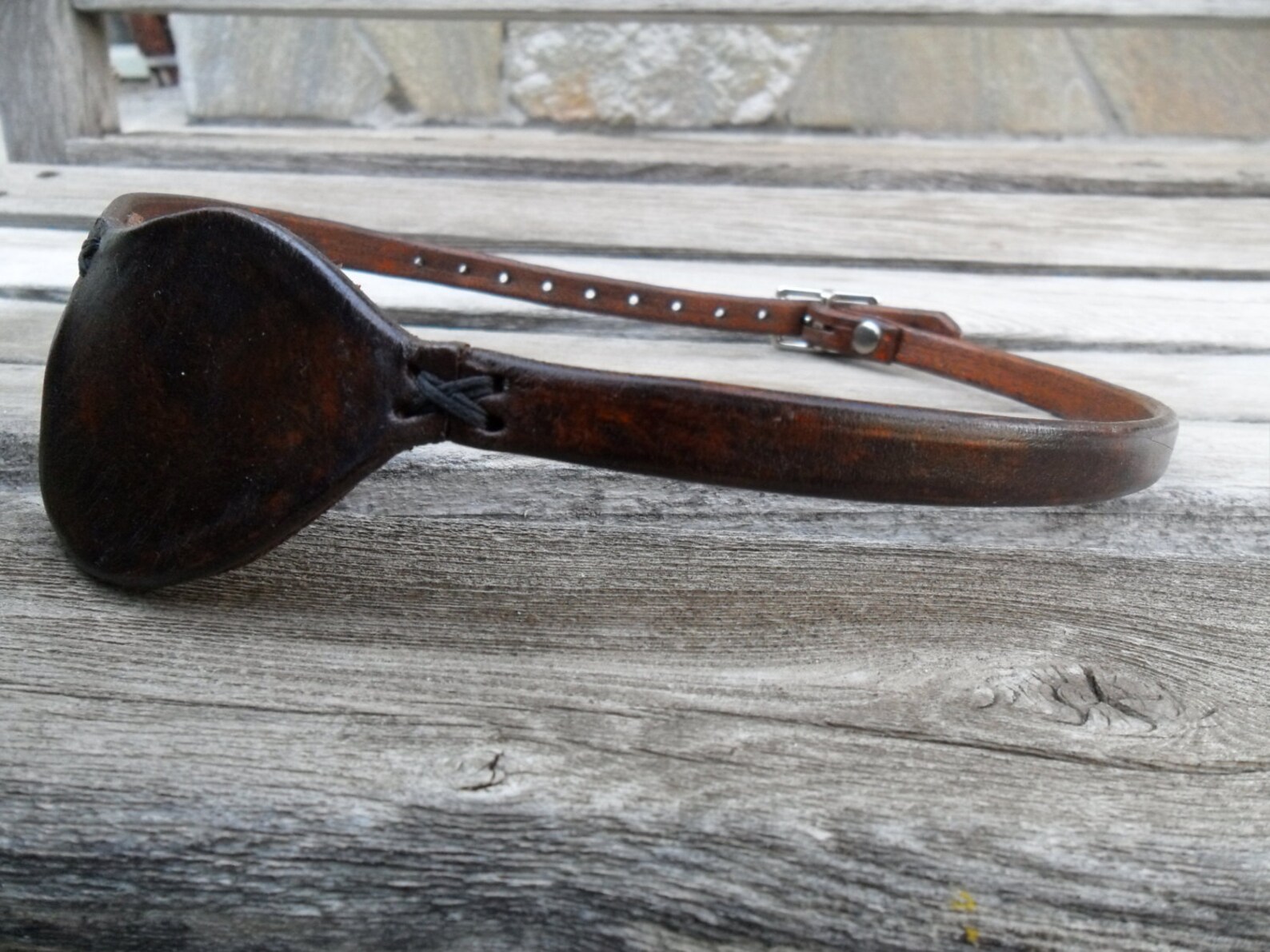 Wasteland Oddities Custom Leather Eye Patch Aged Brown Pirate Etsy