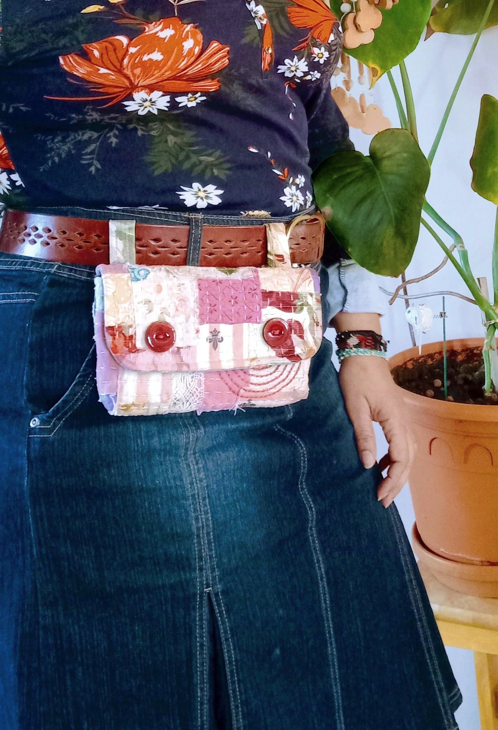 Pink Patchwork Fanny Bag Belt Pouch for Women Fanny Pack for Girl Belt Bag Etsy UK