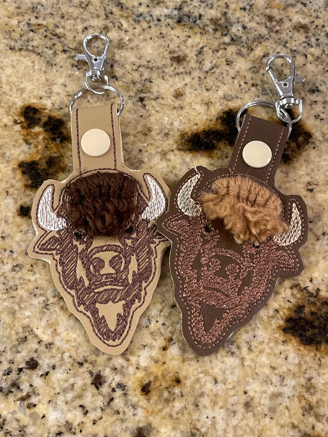 Bison, Buffalo Design Key Chain, Key Fob - Etsy