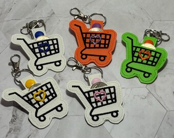 Shopping Cart Quarter Holder Key Fob or Bag Tag