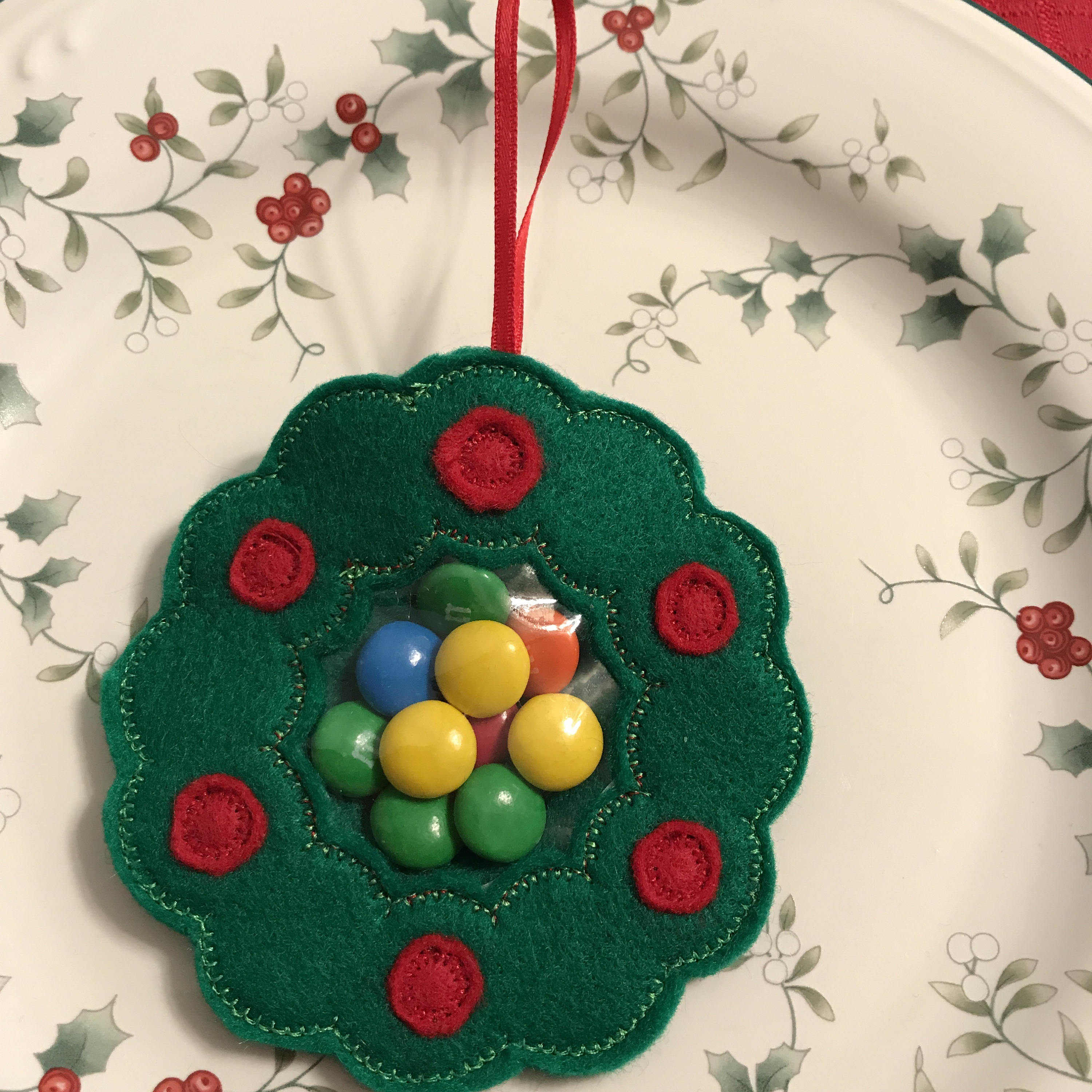 Christmas Tree Wreath Holiday Place Setting Favor | Etsy