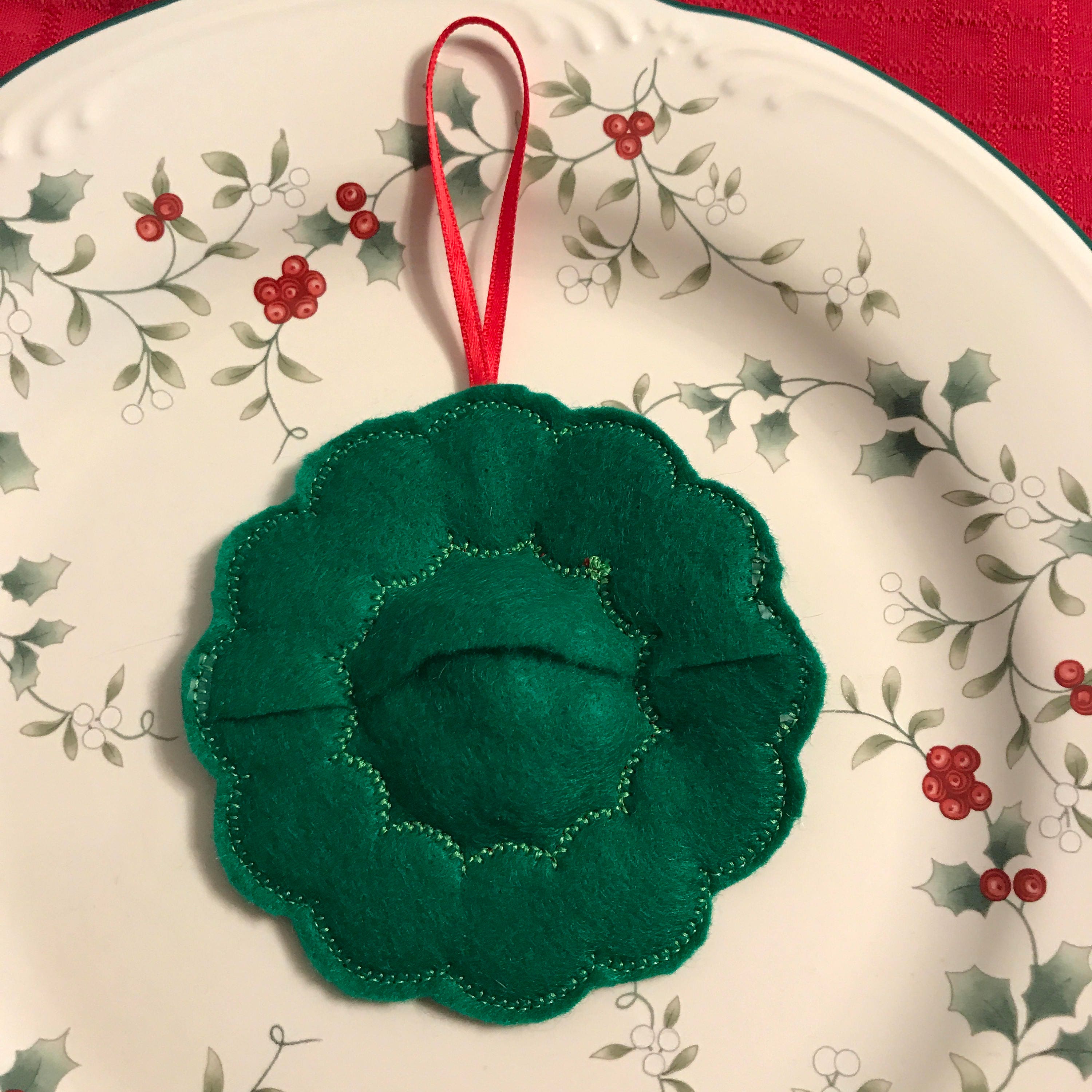 Christmas Tree Wreath Holiday Place Setting Favor | Etsy
