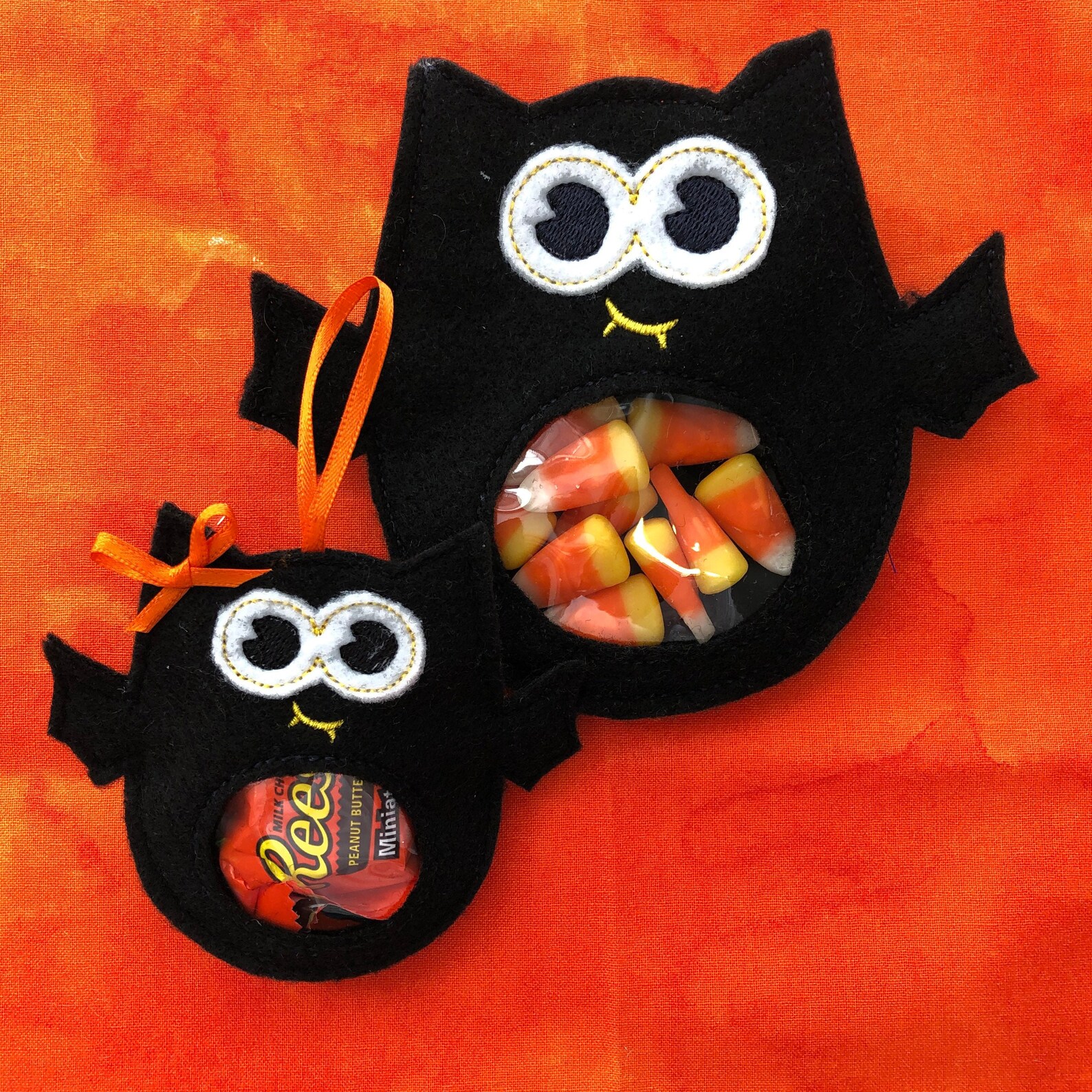 Bat Treat Holder Halloween Ornament Halloween Candy Bag Etsy