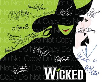 wicked the musical etsy