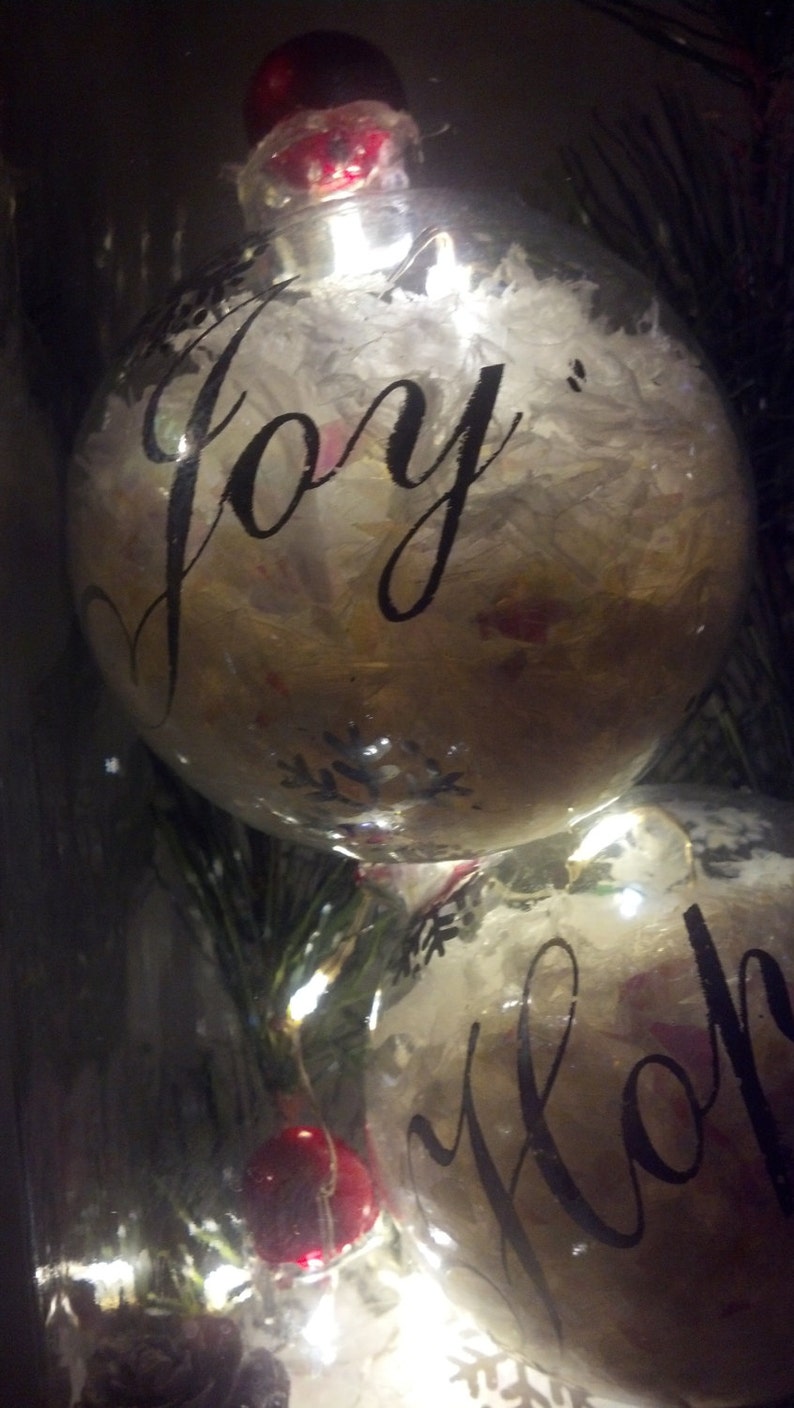 Ornaments With Lights Inside/snow and Light Ornaments/tall Etsy Canada