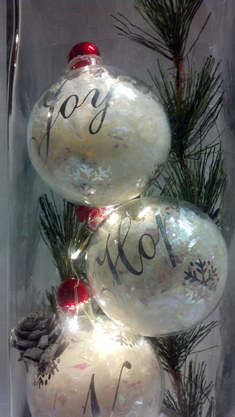 Ornaments With Lights Inside/snow and Light Ornaments/tall Etsy Canada