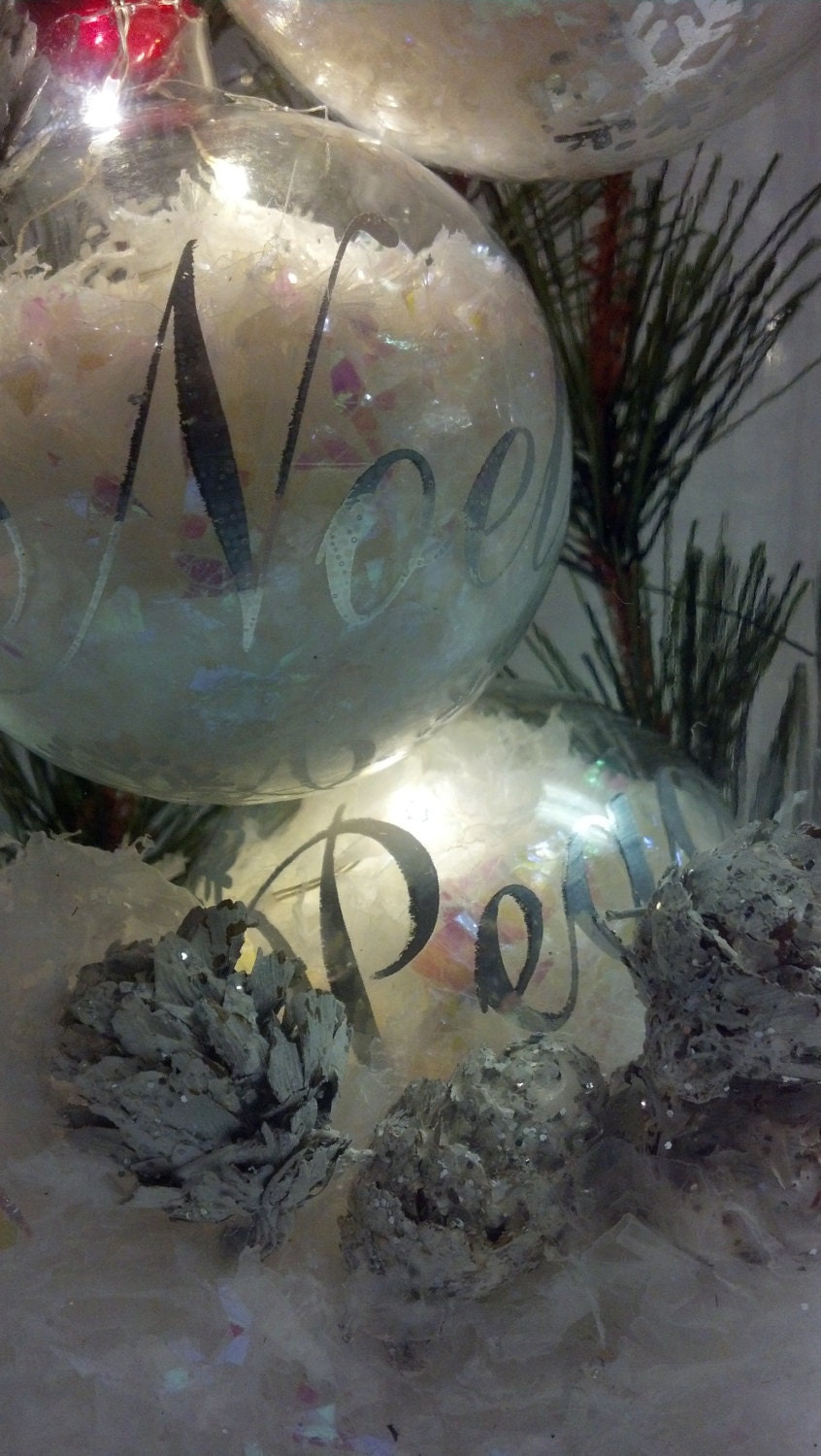 Ornaments With Lights Inside/snow and Light Ornaments/tall Etsy Canada