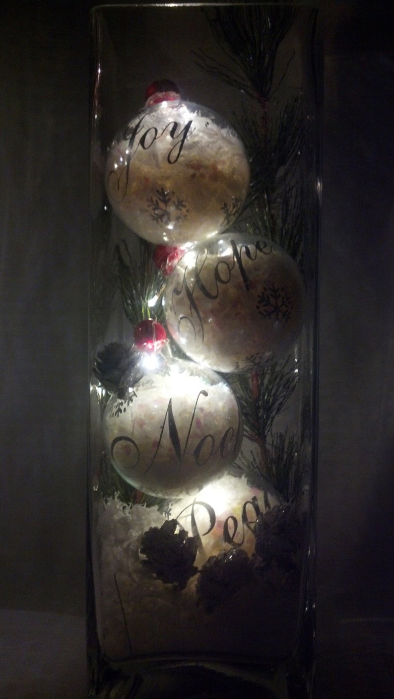 Ornaments With Lights Inside/snow and Light Ornaments/tall Etsy Canada