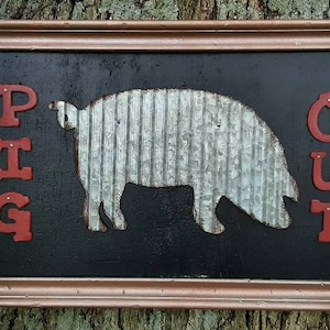 Pig Out sign