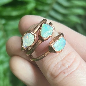 Copper opal ring deals