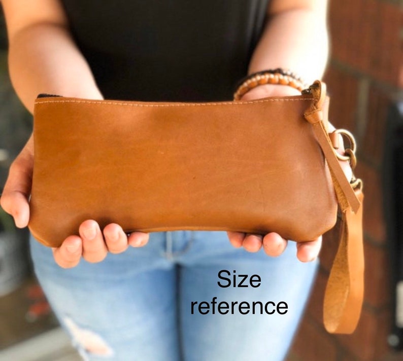 Choose Your Design Boho Leather Wristlet Wallet Laser Etsy