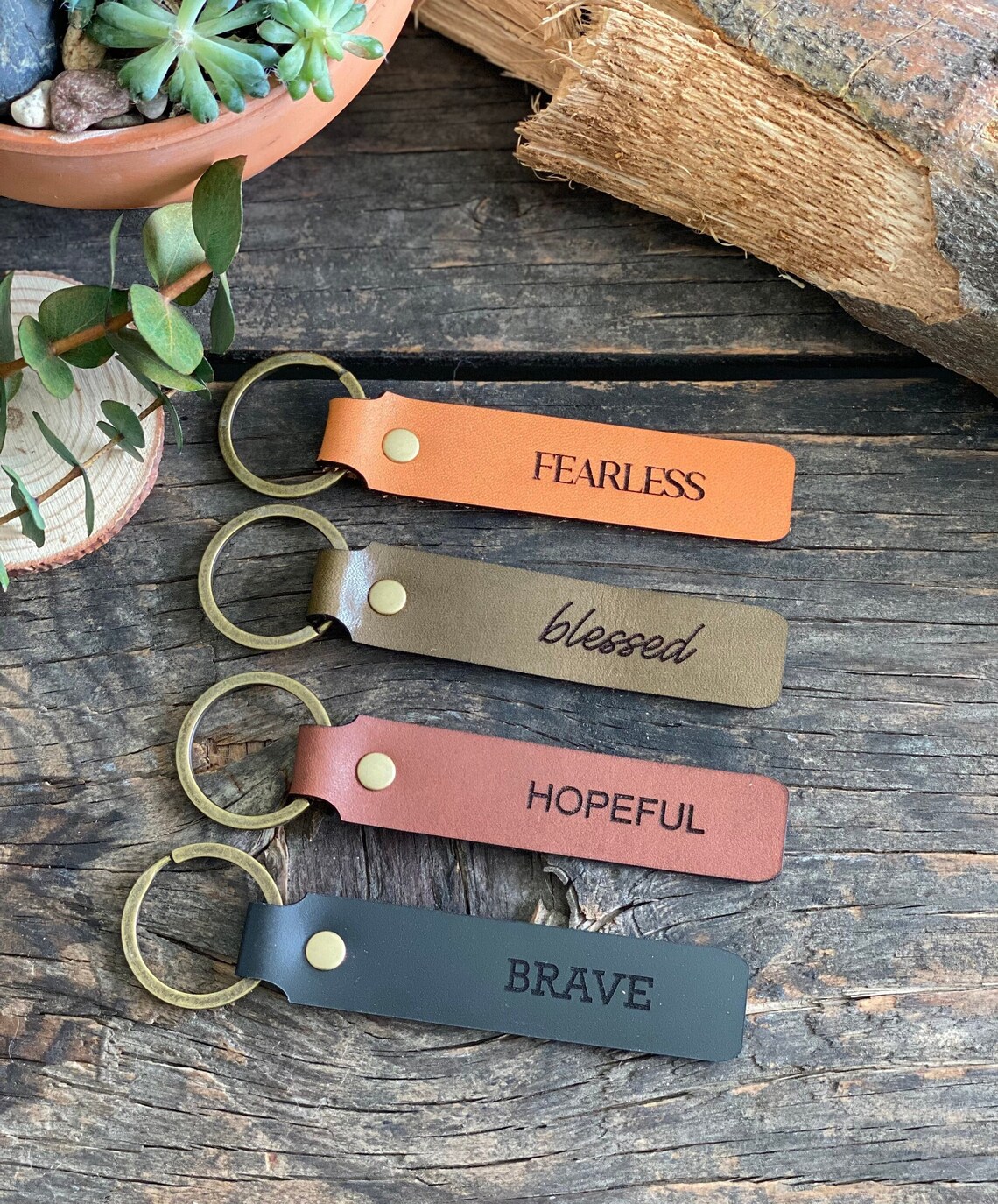 Handmade Personalized Leather Keychains Personalized Leather