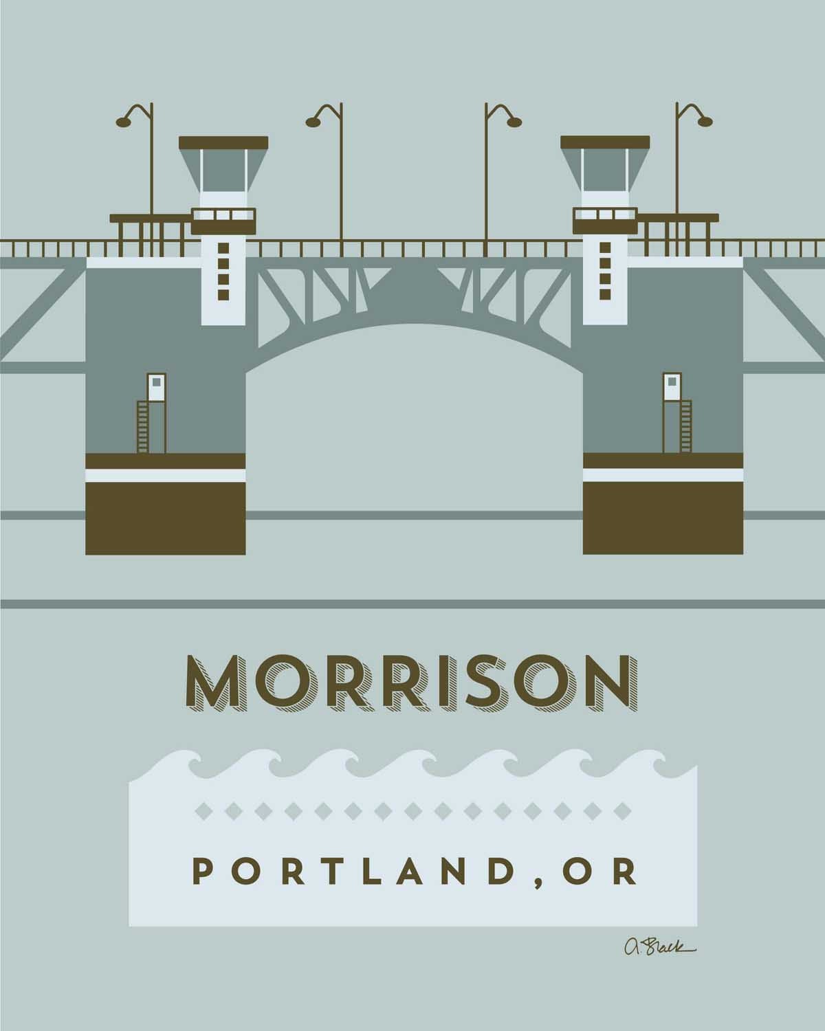 Morrison Bridge Etsy