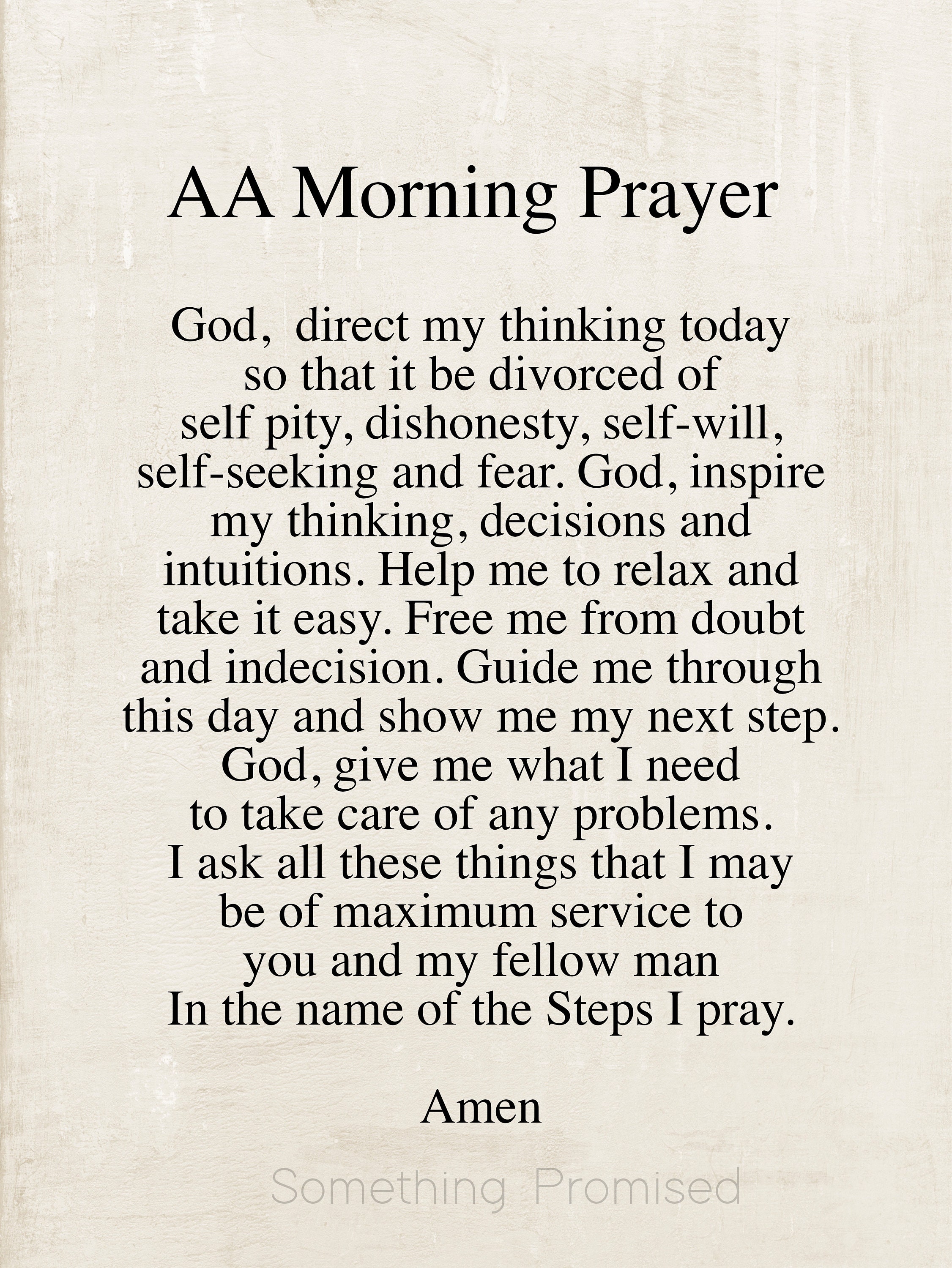 Aa morning prayer deals
