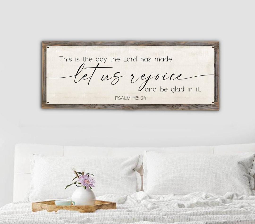 Scripture Wall Artthis is the Day the Lord Has Mademetal Sign W