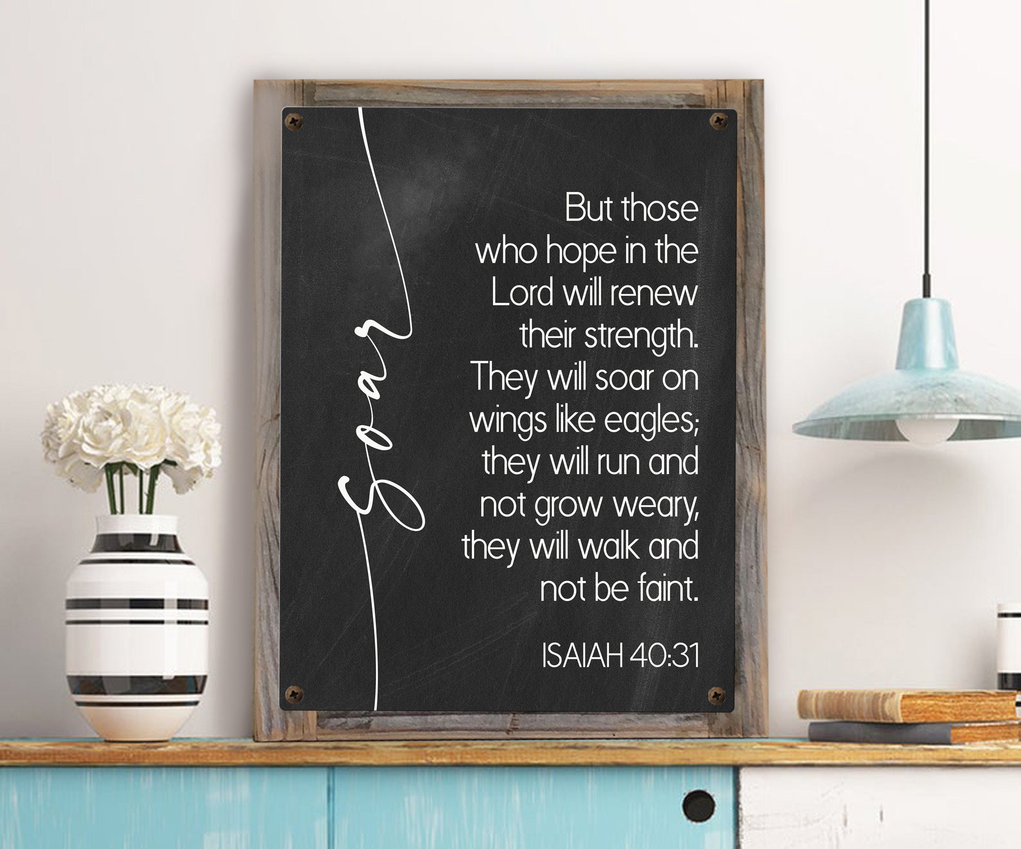 Those Who Hope in the Lord Will Renew Their Strength Metal Print on ...