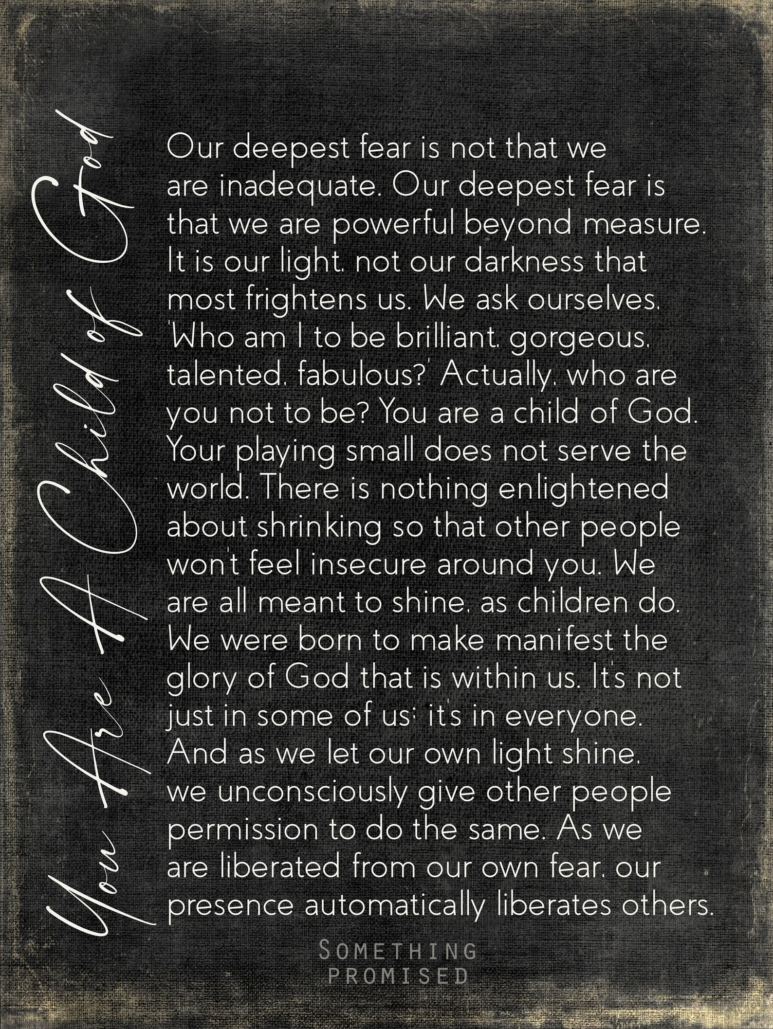 Our deepest fear Poem on Metal Print on Reclaimed Wood | Etsy
