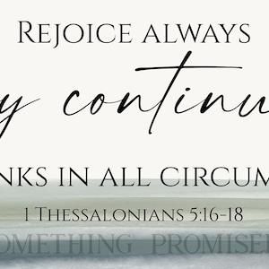 Rejoice Always, Pray Continually, Give Thanks Metal Sign on Reclaimed ...