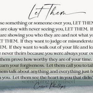 Let Them Poem by Cassie Phillips on Metal Print on Reclaimed Wood Frame ...