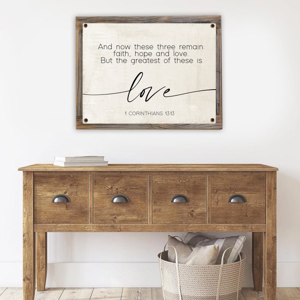 The Greatest is Love - Etsy