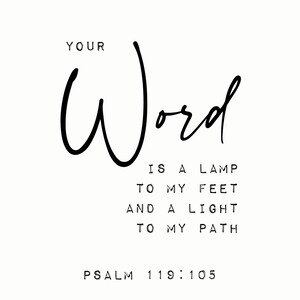 Your Word is a Lamp to My Feet & a Light to My Path Metal Print on ...