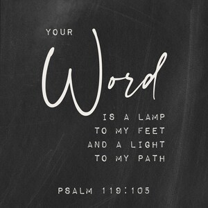 Your Word is a Lamp to My Feet & a Light to My Path Metal Print on ...