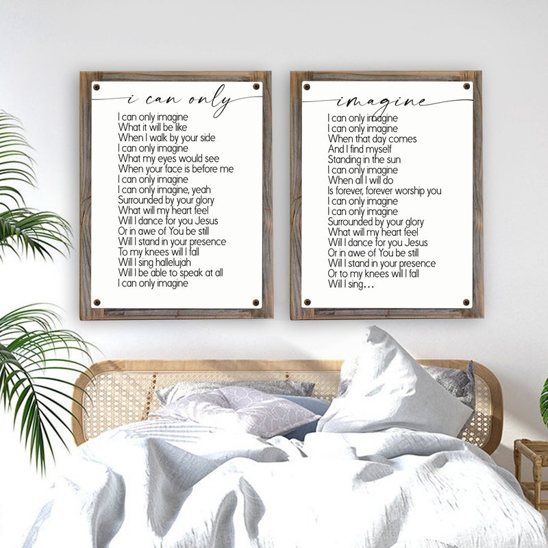 Imagine Lyrics - Etsy