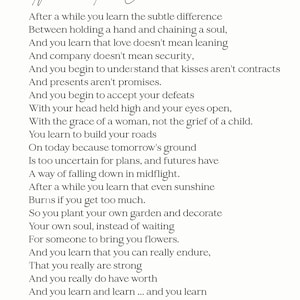 After A While Poem on Metal Print reclaimed Wood Frame veronica A After A While Poem on Metal Print reclaimed Wood Frame veronica A