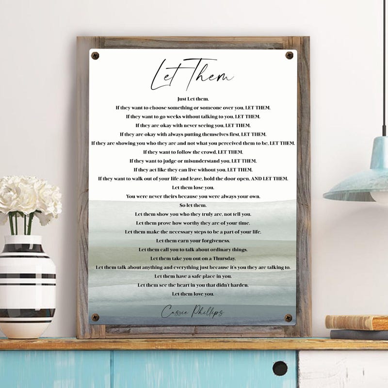 Let Them by Cassie Phillips - Etsy