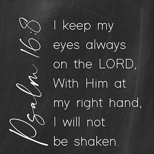 I Keep My Eyes Always on the LORD Metal Print on Reclaimed Wood Frame ...
