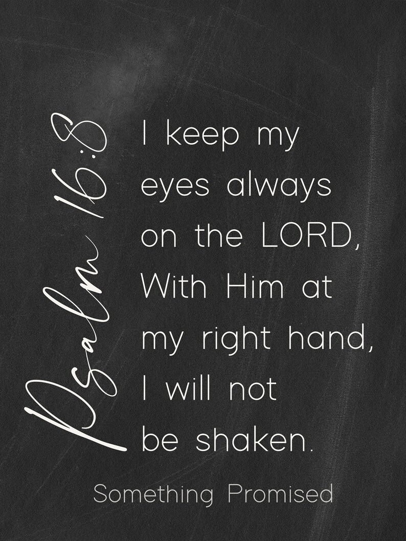 I Keep My Eyes Always on the LORD Metal Print on Reclaimed Wood Frame ...