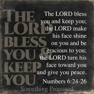 The Lord Bless You & Keep You Metal Print on Reclaimed Wood Frame ...