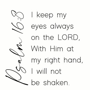 I Keep My Eyes Always on the LORD Metal Print on Reclaimed Wood Frame ...