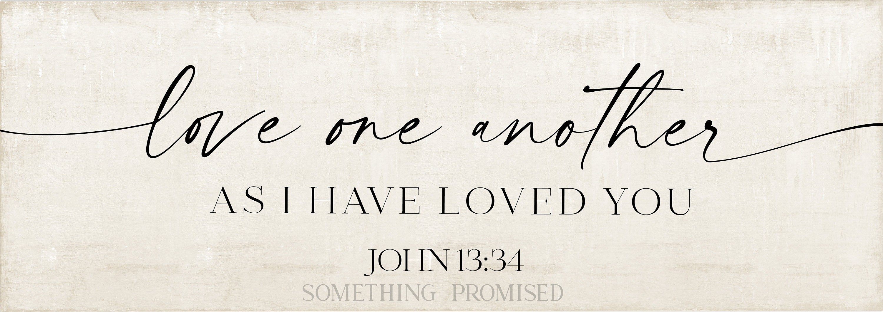 Love One Another as I Have Loved You Metal Print on Reclaimed Wood ...
