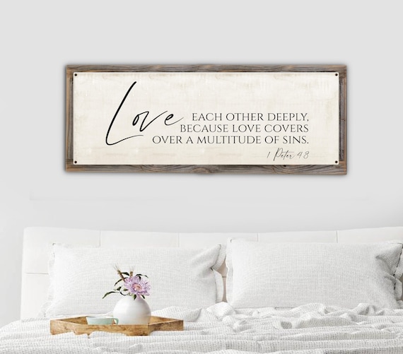 Love Each Other Deeply-love Covers A Multitude of Sins Metal Print
