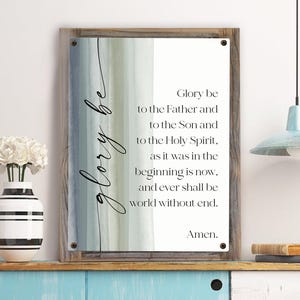 AA Morning Prayer on Metal Print on Reclaimed Wood Frame