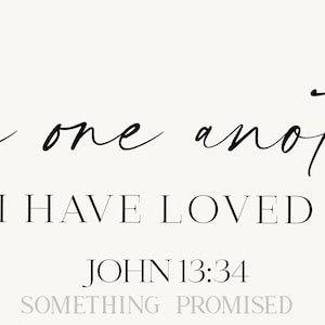 Love One Another as I Have Loved You Metal Print on Reclaimed Wood ...