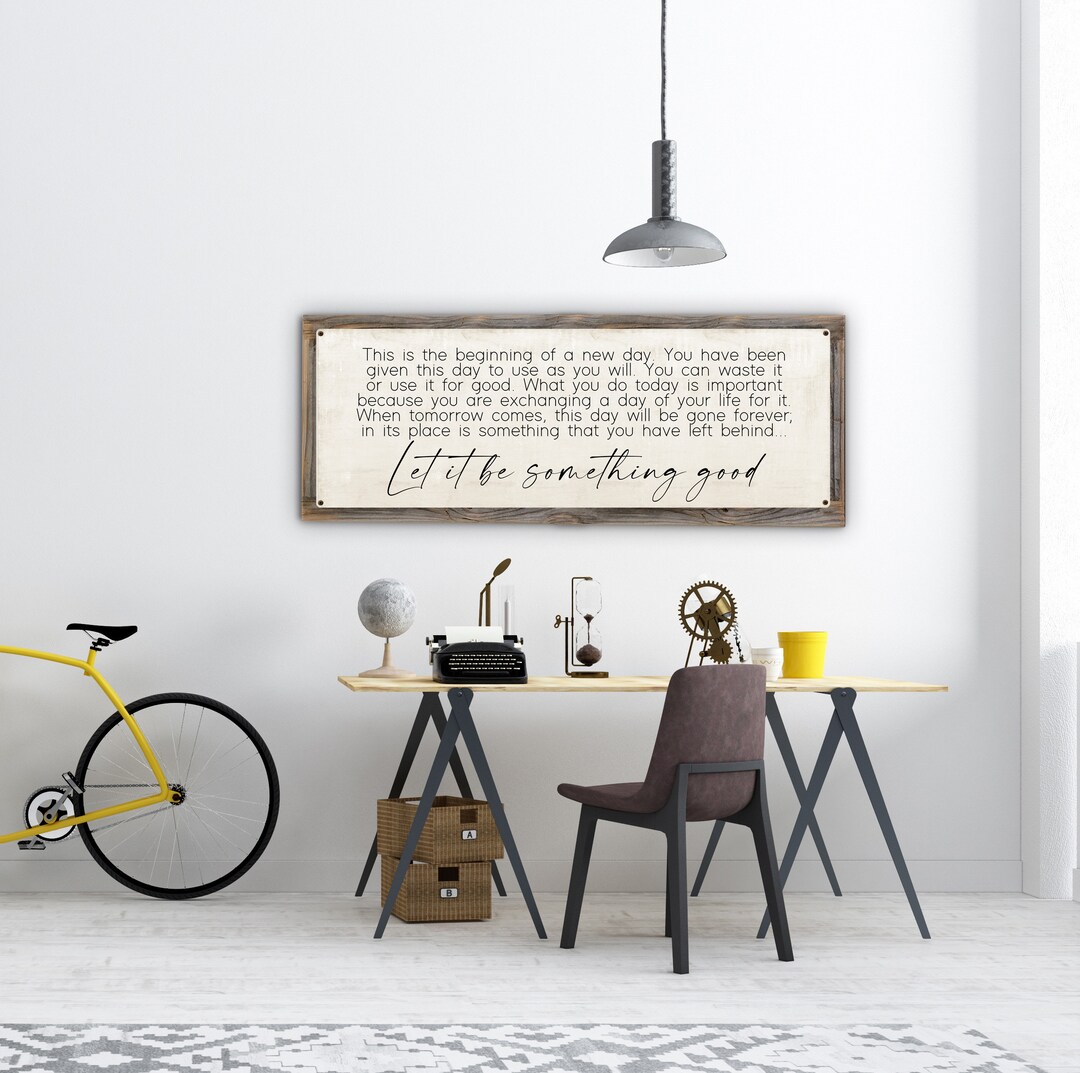 Let It Be Something Good Framed Metal Printheartsill Wilson Quote