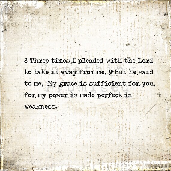 My Grace Is Sufficient For You 2 Corinthians 128 10 Vintage Metal Print On Reclaimed Wooden Frame Bible Verse Scripture Art Scripture Print