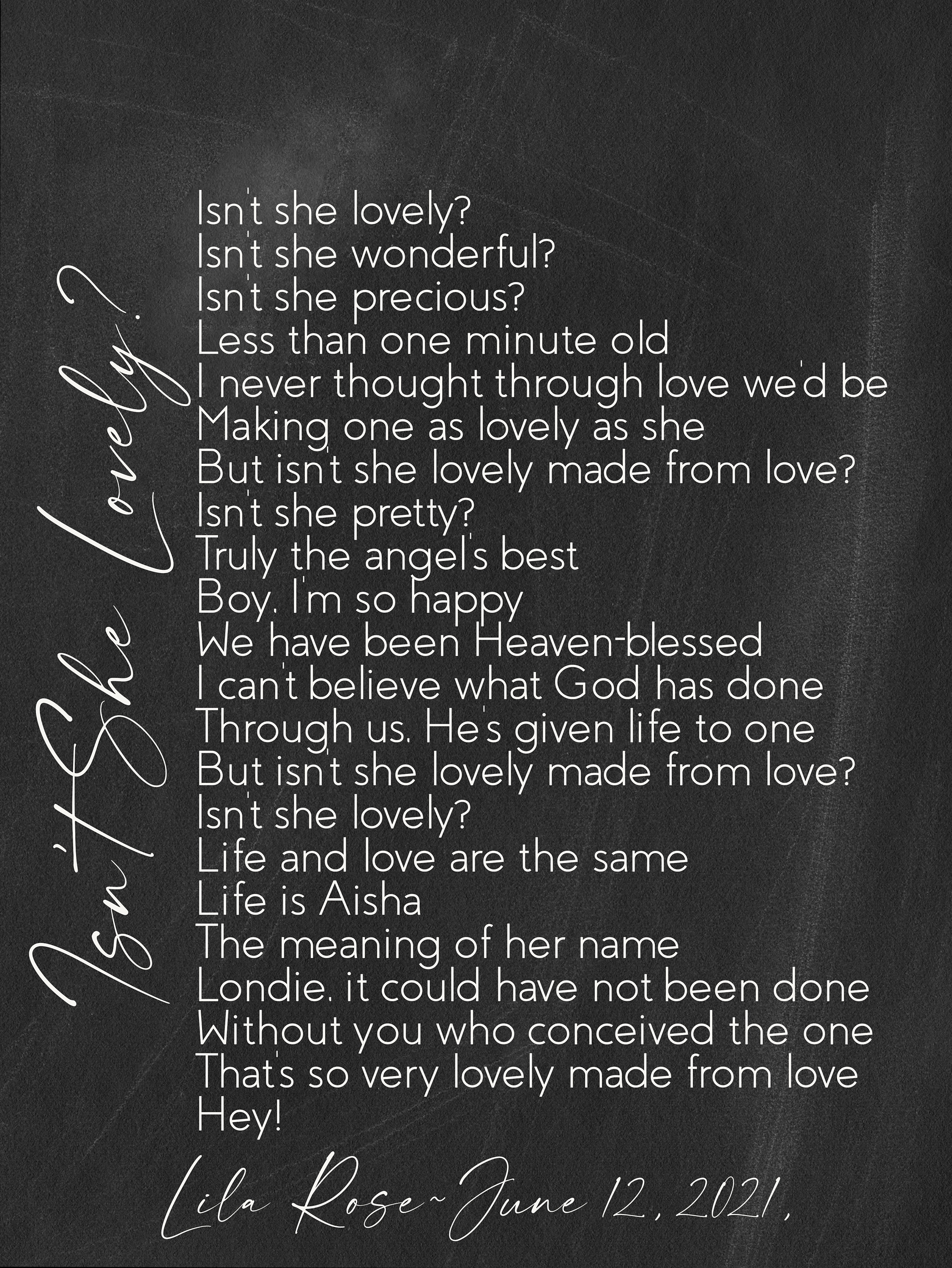 Isn't She Lovely - Stevie Wonder  Letra e tradução de música. Inglês fácil