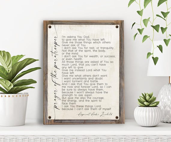 Paratrooper's Prayer Metal Print on Reclaimed Wood Frame-la Prière
