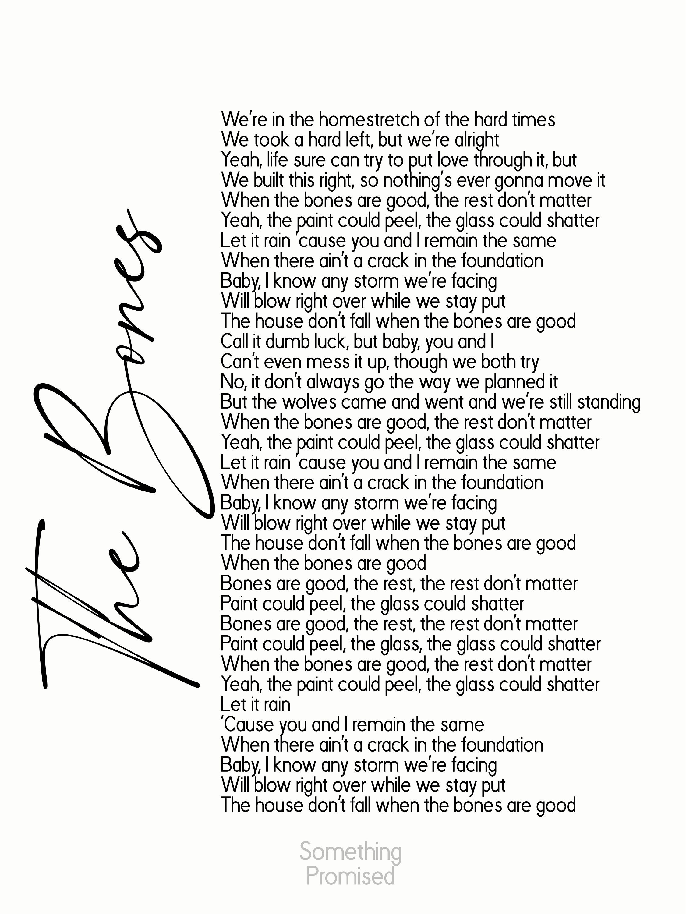 The Bones Song Lyrics on Metal