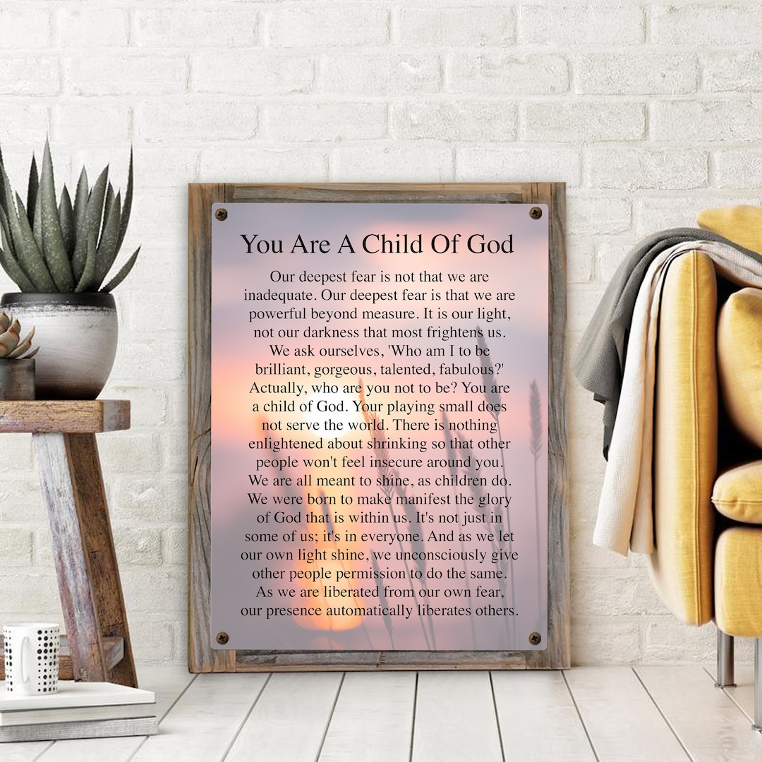 Our Deepest Fear Poem on Metal Print on Reclaimed Wood - Etsy