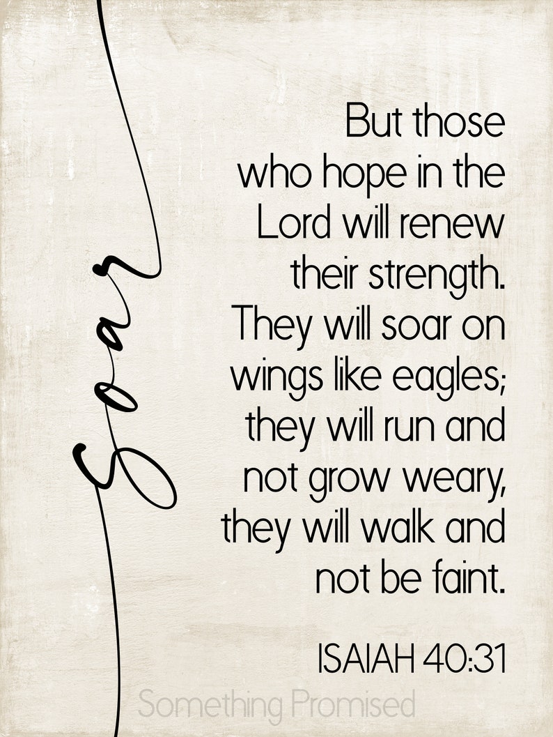 Those Who Hope in the Lord Will Renew Their Strength Metal - Etsy