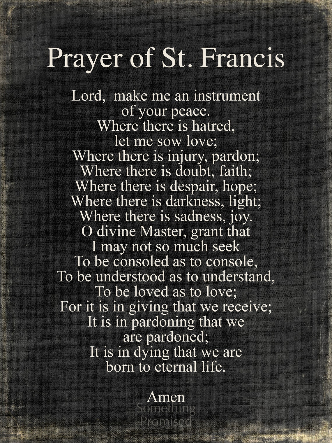 Prayer Of St Francis Of Assisi Printable