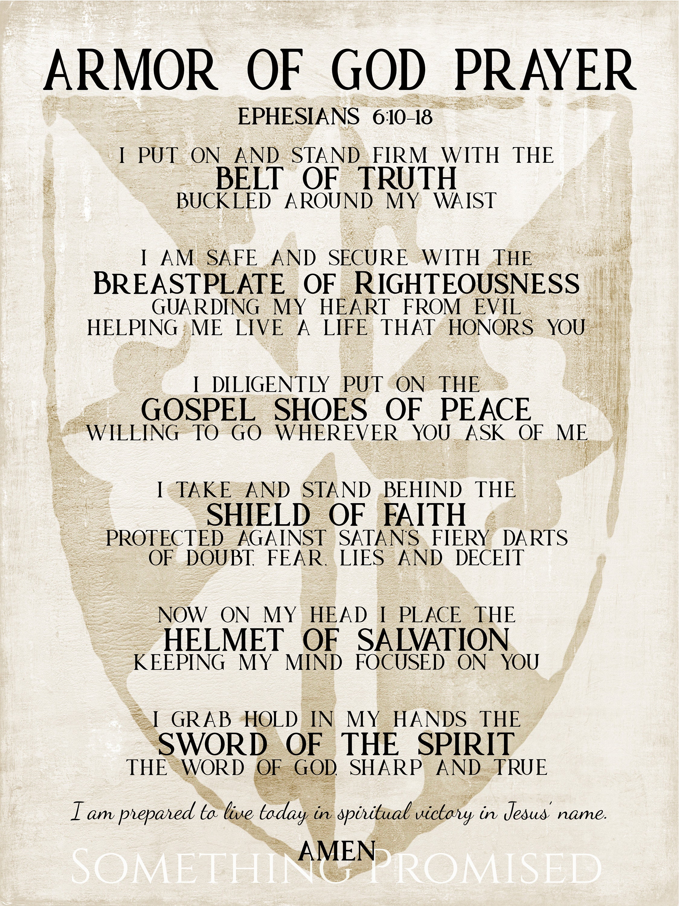 Armor Of God Prayer Metal Print On Reclaimed Wood Frame ephesians 6 10 armor-of-god-prayer-metal-print-on-reclaimed-wood-frame-ephesians-6-10