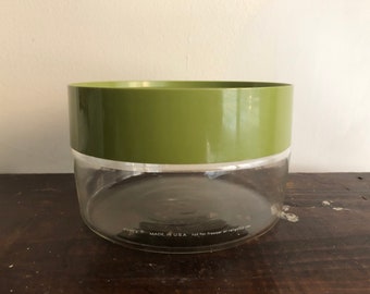 Vintage Pyrex pequeño verde cristal recipiente