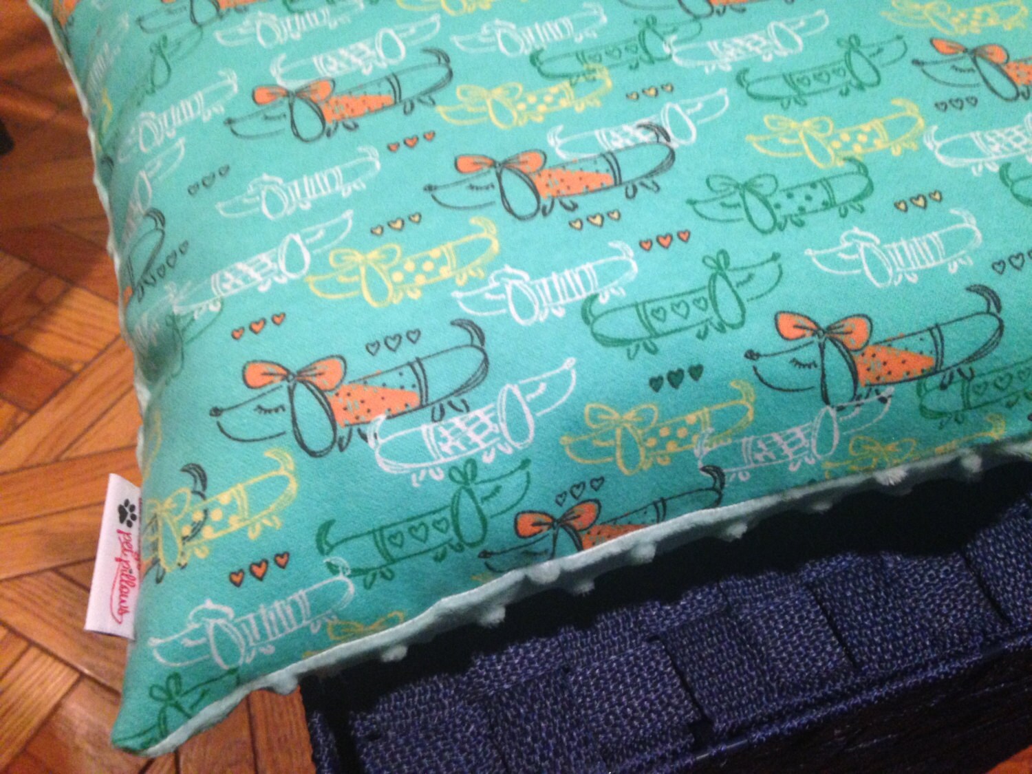 minky pillow bed